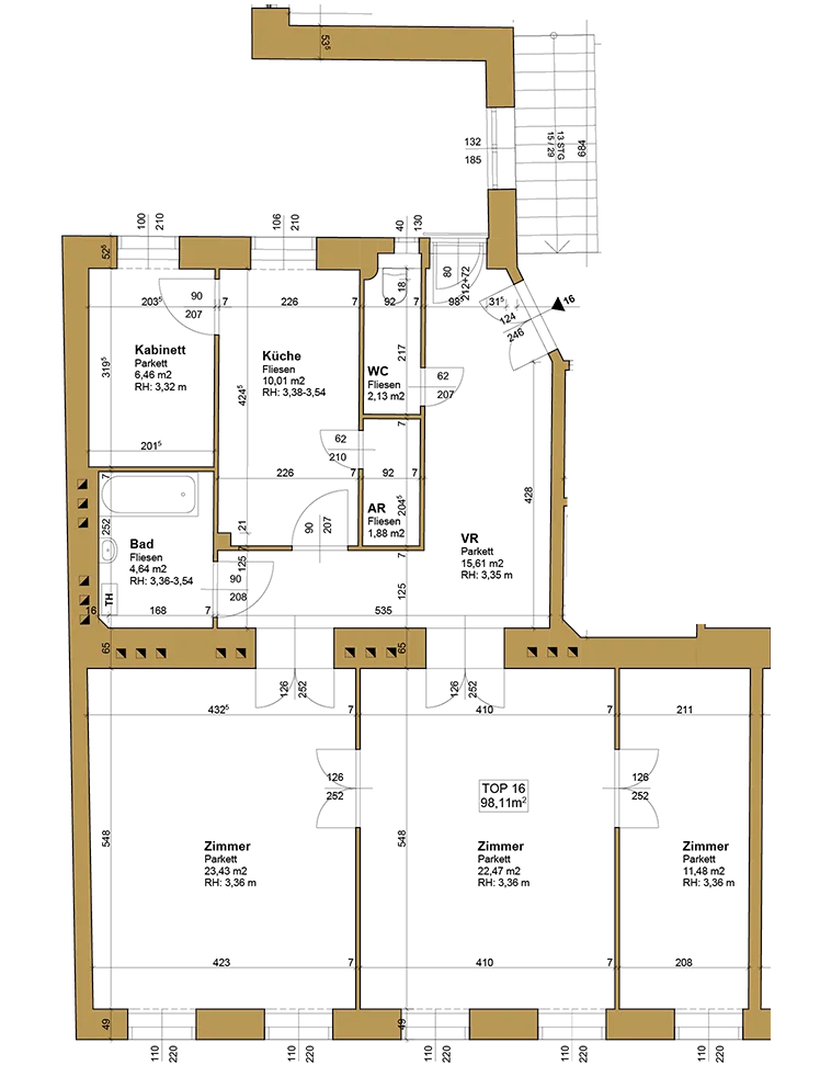 Boarhaavegasse Grundriss