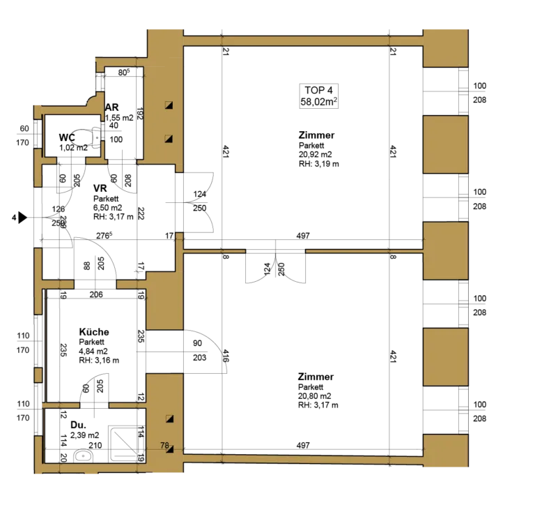 Boarhaavegasse Grundriss